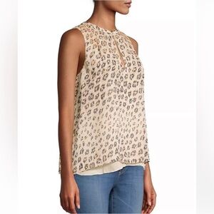 Joie silk leopard print top